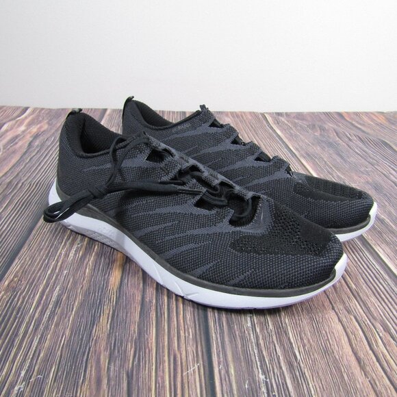 HOKA ONE ONE Hupana Knit Shoes Mens Size 10 Black White Running 1093790 BWHT - Picture 1 of 6